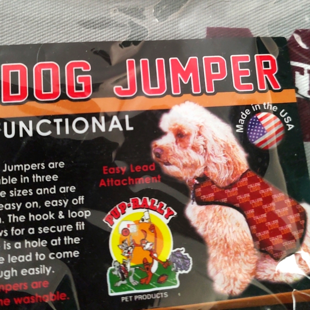 PET GOODS Mississippi State Collegiate Size Small Dog Jumper (E2)